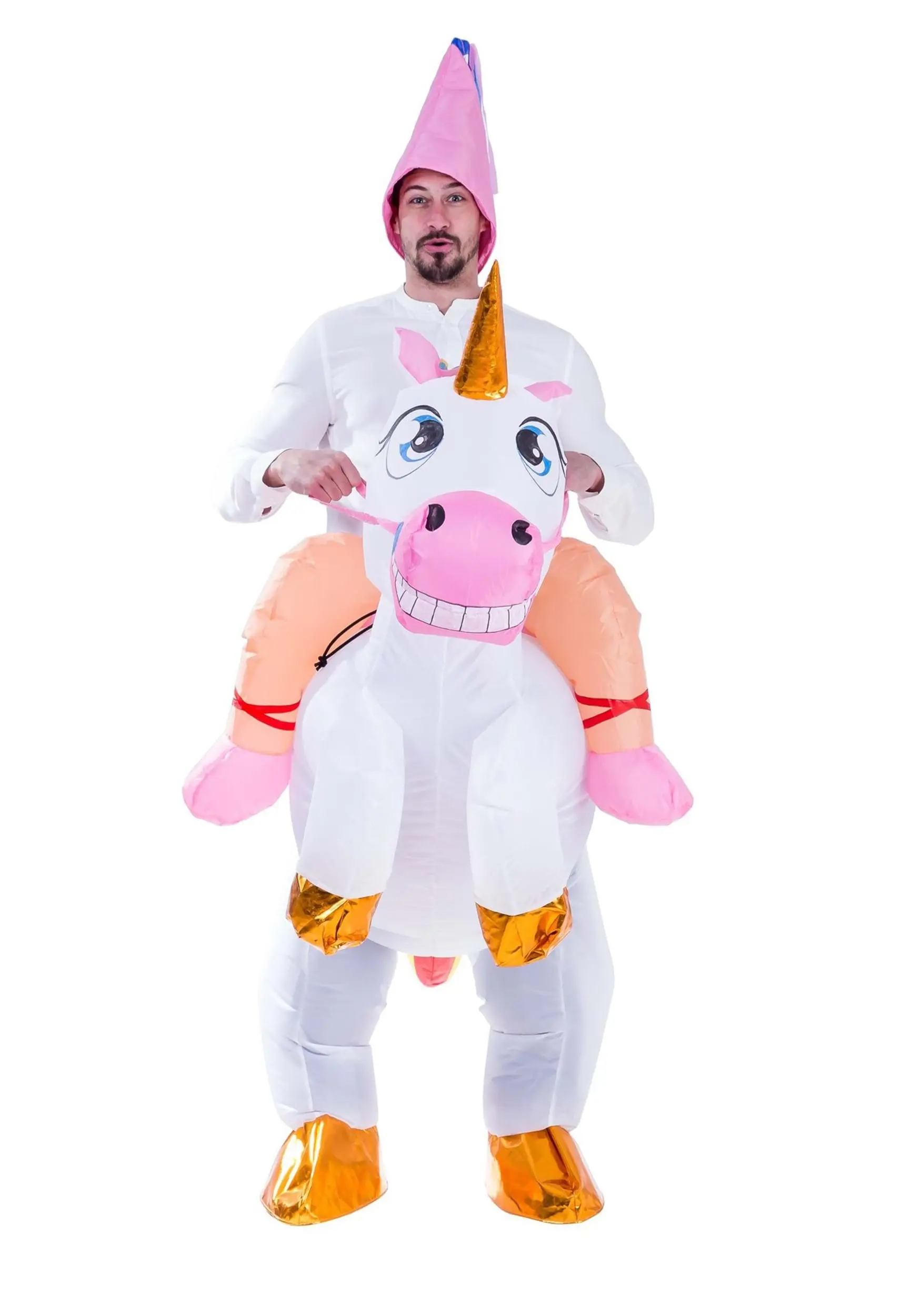 Joyin Inflatable Unicorn Ride-On Costume For Adults 3 Joyin Inflatable Unicorn Ride-On Costume For Adults - Image 3