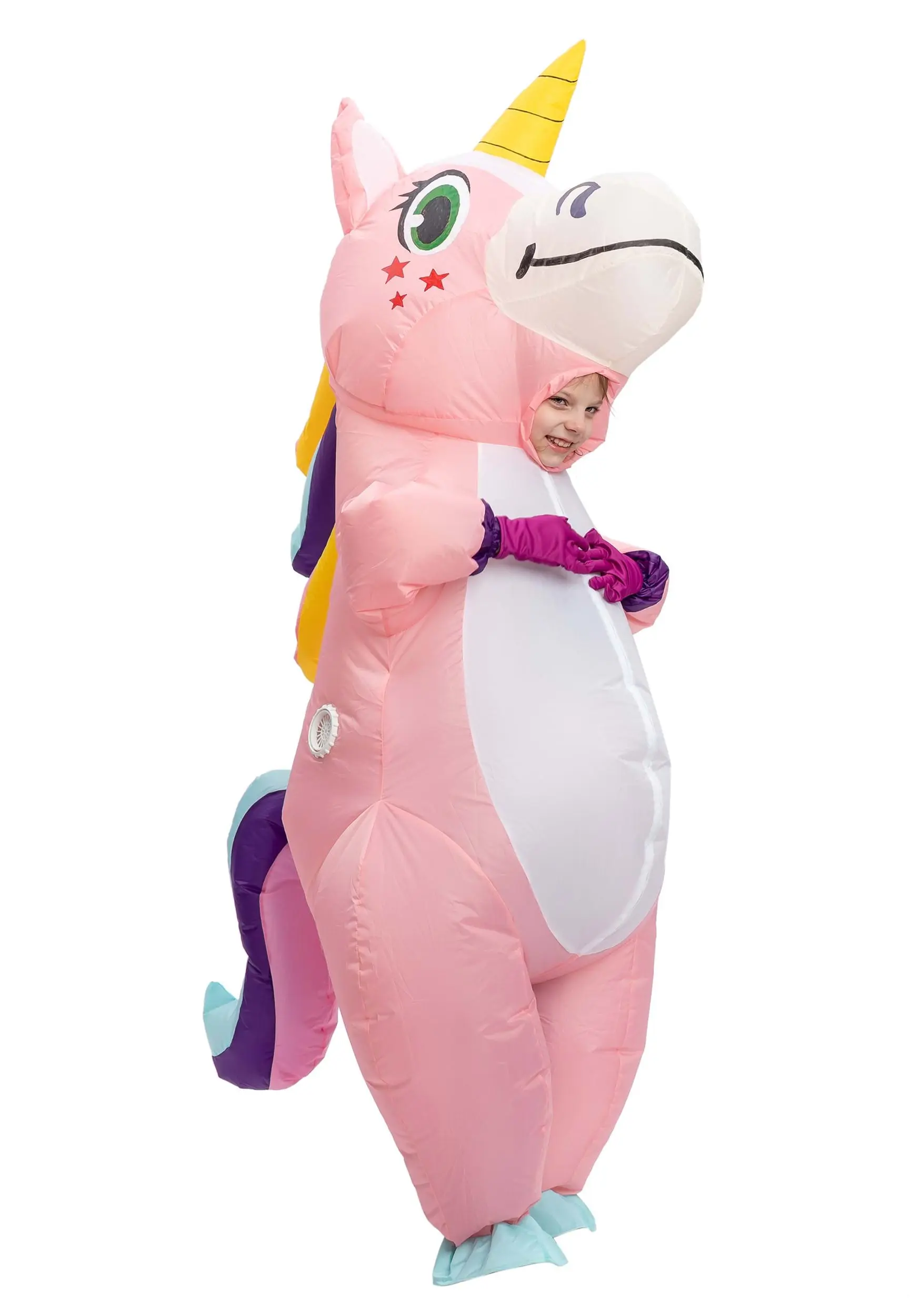 Joyin Kids Pink Unicorn Costume Inflatable 2 Joyin Kids Pink Unicorn Costume Inflatable - Image 2