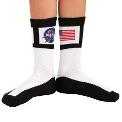 Elope Astronaut Kids Socks -wizard of oz costume shop kids astronaut socks alt 3