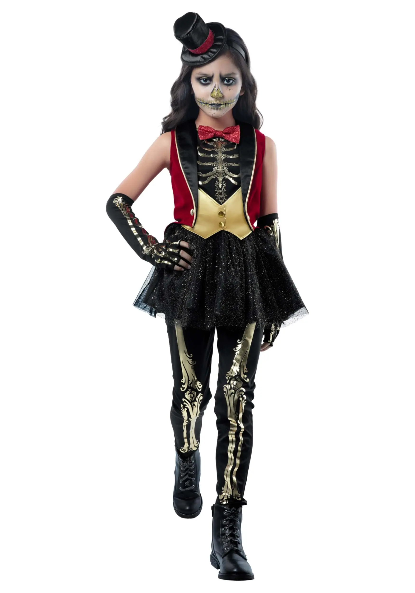 Rubies Costume Co. Inc Circus Skeleton Costume For Kids 4 Rubies Costume Co. Inc Circus Skeleton Costume For Kids - Image 4