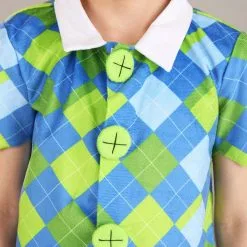 Fun Costumes Deluxe Plaid Munchkin Boy's Costume -wizard of oz costume shop kids deluxe plaid munchkin costume alt 2