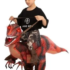 Joyin Inflatable Riding A Red Raptor Costume For Kids 6 Joyin Inflatable Riding A Red Raptor Costume For Kids -wizard of oz costume shop kids inflatable riding a red raptor costume alt 2