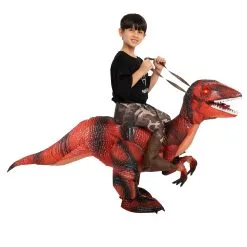 Joyin Inflatable Riding A Red Raptor Costume For Kids 7 Joyin Inflatable Riding A Red Raptor Costume For Kids -wizard of oz costume shop kids inflatable riding a red raptor costume alt 3
