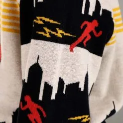 BigWan Apparel Co. The Flash Ugly Sweater For Kids -wizard of oz costume shop kids the flash ugly sweater alt 3