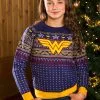 Shenzen Amilla Kids Wonder Woman Navy Ugly Christmas Sweater