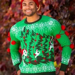 BigWan Apparel Co. Kitty Trouble Ugly Christmas Sweater