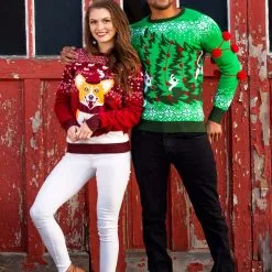 BigWan Apparel Co. Kitty Trouble Ugly Christmas Sweater -wizard of oz costume shop kitty trouble adult ugly christmas sweater2