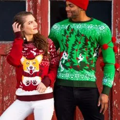 BigWan Apparel Co. Kitty Trouble Ugly Christmas Sweater -wizard of oz costume shop kitty trouble adult ugly christmas sweater3