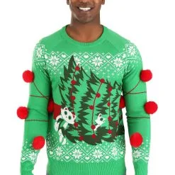 BigWan Apparel Co. Kitty Trouble Ugly Christmas Sweater -wizard of oz costume shop kitty trouble adult ugly christmas sweater4