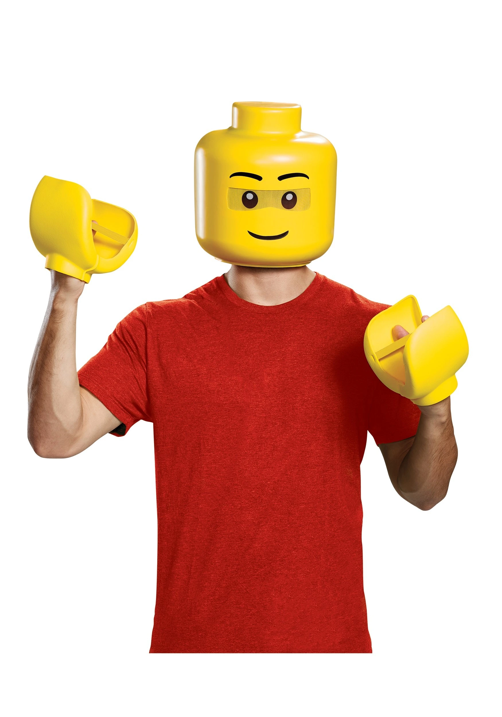 Disguise LEGO Adult Mask And Hands Kit 1 Disguise LEGO Adult Mask And Hands Kit