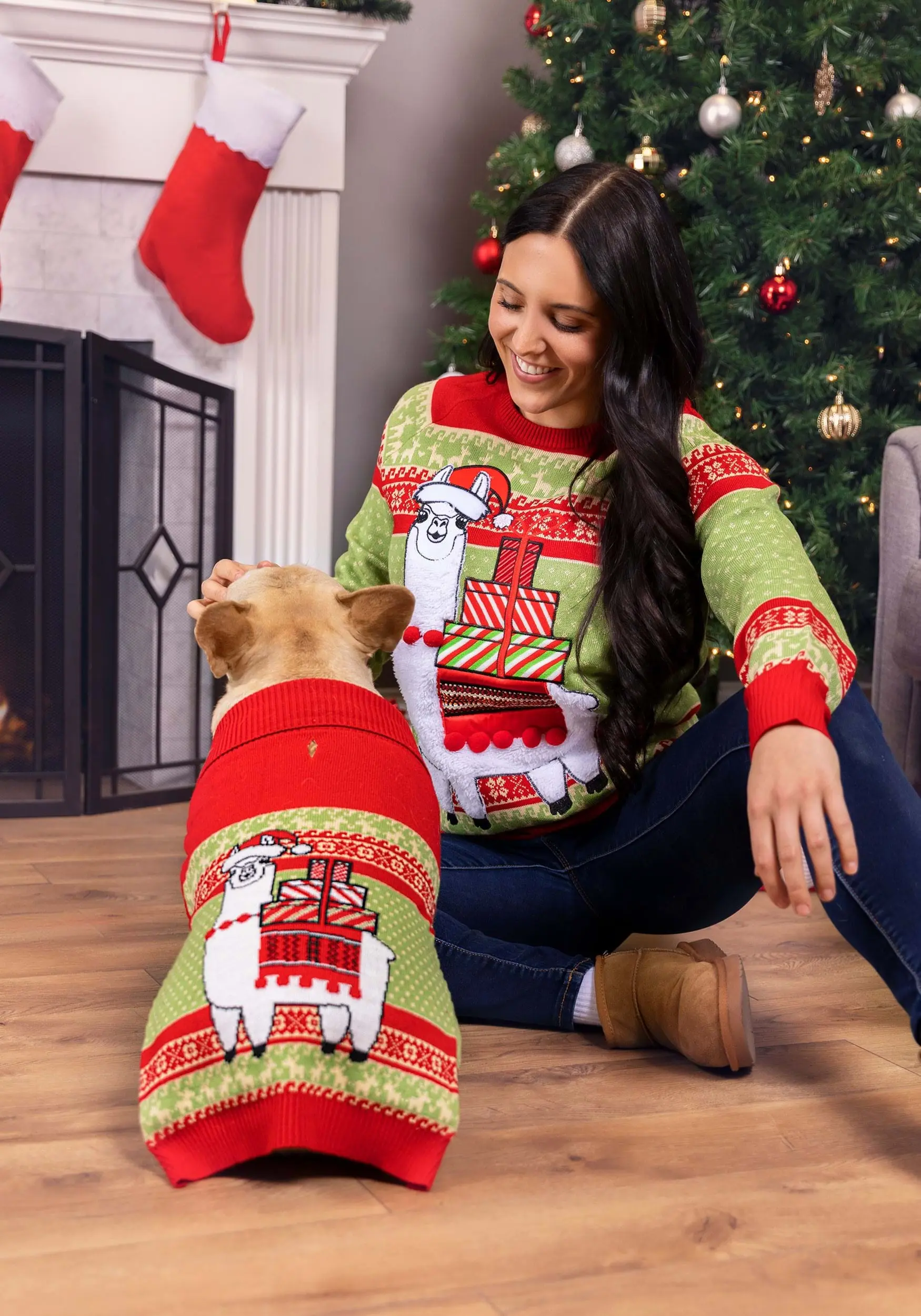 BigWan Apparel Co. Llama Holiday Sweater For Dogs 3 BigWan Apparel Co. Llama Holiday Sweater For Dogs - Image 3