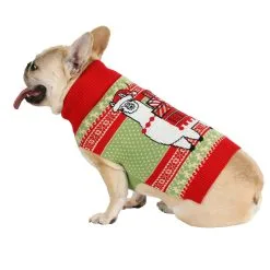 BigWan Apparel Co. Llama Holiday Sweater For Dogs 9 BigWan Apparel Co. Llama Holiday Sweater For Dogs -wizard of oz costume shop llama dog sweater alt 3