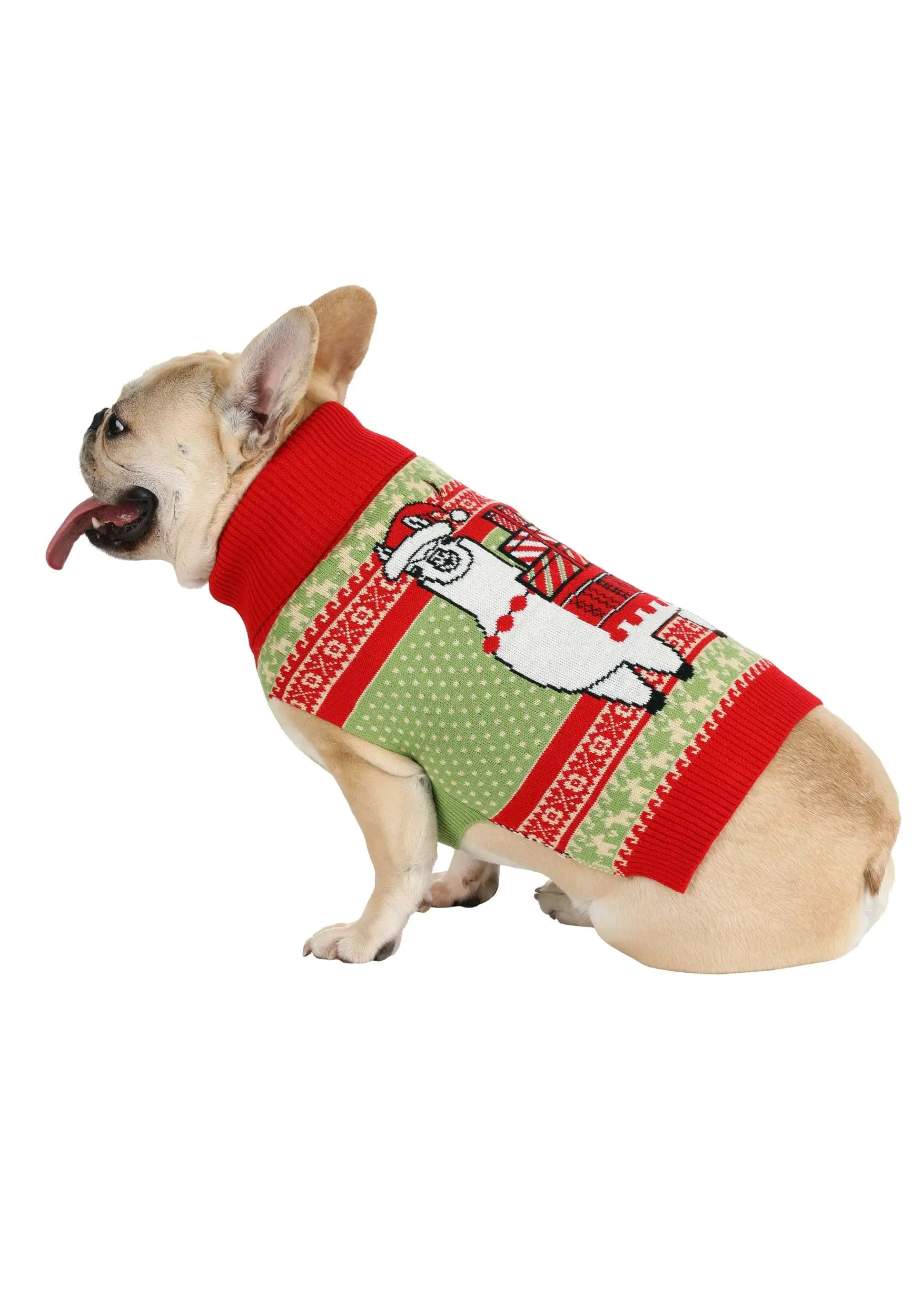 BigWan Apparel Co. Llama Holiday Sweater For Dogs 4 BigWan Apparel Co. Llama Holiday Sweater For Dogs - Image 4