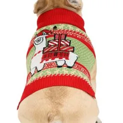 BigWan Apparel Co. Llama Holiday Sweater For Dogs 11 BigWan Apparel Co. Llama Holiday Sweater For Dogs -wizard of oz costume shop llama dog sweater alt 5