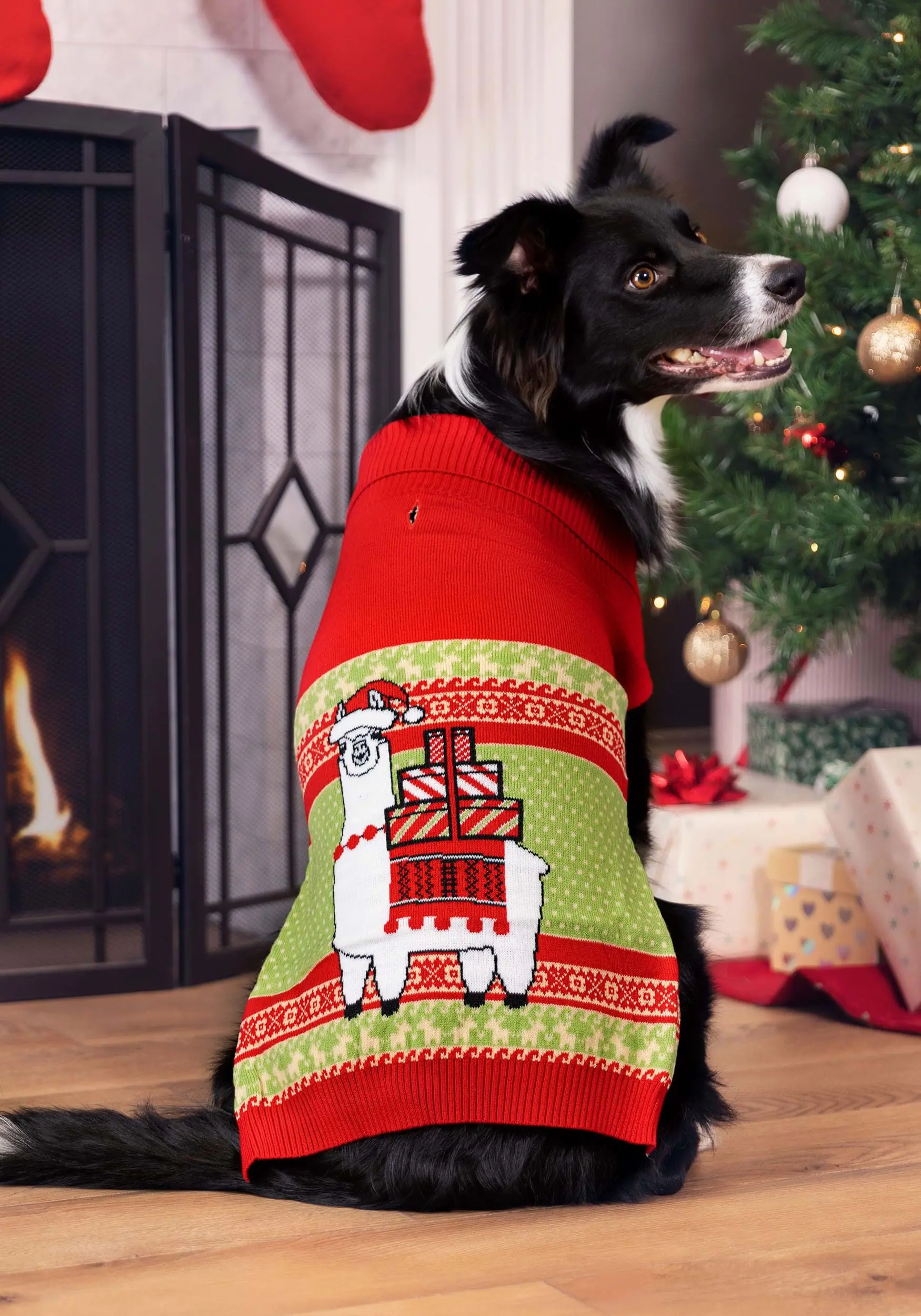 BigWan Apparel Co. Llama Holiday Sweater For Dogs 1 BigWan Apparel Co. Llama Holiday Sweater For Dogs