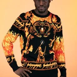 BigWan Apparel Co. Lord Of The Rings You Shall Not Pass Ugly Sweater For Adults -wizard of oz costume shop lord of the rings you shall not pass ugly sweater 2 upd 0