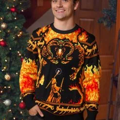 BigWan Apparel Co. Lord Of The Rings You Shall Not Pass Ugly Sweater For Adults