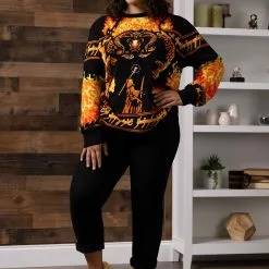 BigWan Apparel Co. Lord Of The Rings You Shall Not Pass Ugly Sweater For Adults -wizard of oz costume shop lord of the rings you shall not pass ugly sweater alt 2