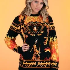 BigWan Apparel Co. Lord Of The Rings You Shall Not Pass Ugly Sweater For Adults -wizard of oz costume shop lord of the rings you shall not pass ugly sweater alt 4