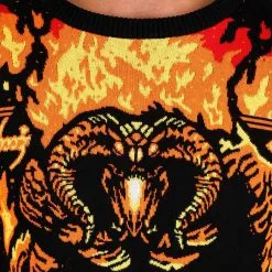 BigWan Apparel Co. Lord Of The Rings You Shall Not Pass Ugly Sweater For Adults -wizard of oz costume shop lord of the rings you shall not pass ugly sweater alt 7