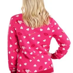 BigWan Apparel Co. Love A Lot Bear Valentine's Sweater For Adults -wizard of oz costume shop love a lot bear valentines sweater alt 6