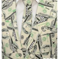 Men's OppoSuits Money Costume Suit -wizard of oz costume shop mens money suit close up