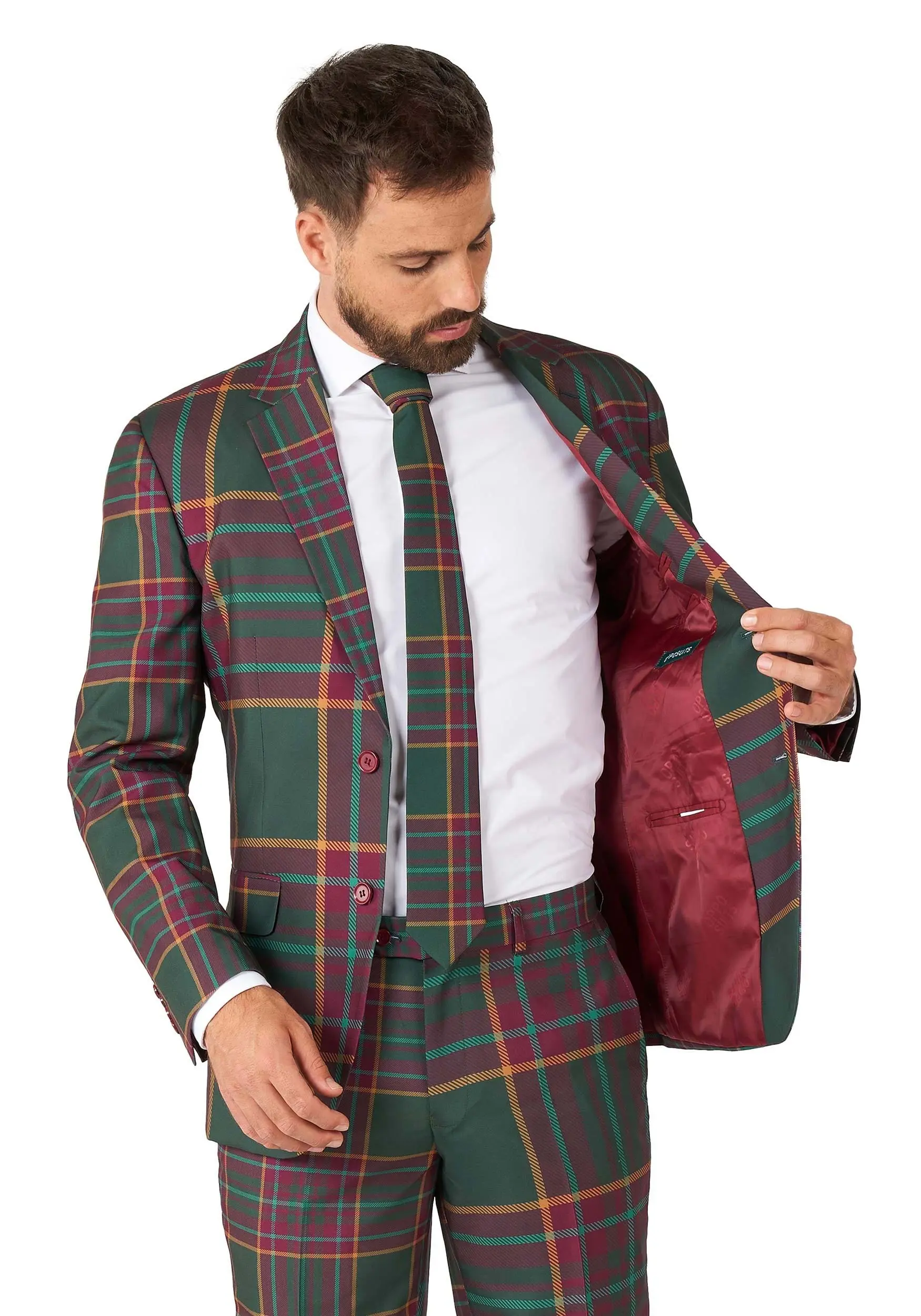 Opposuits Mixed Tartan Suit For Men 4 Opposuits Mixed Tartan Suit For Men - Image 4