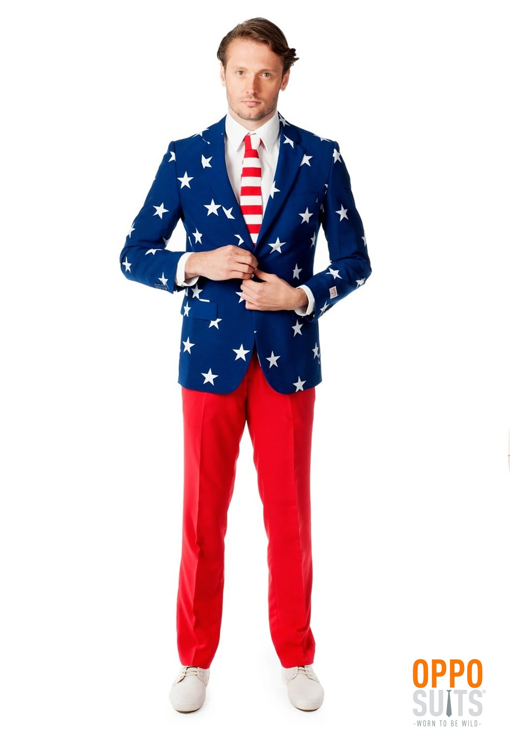 Men's OppoSuits Stars And Stripes Costume Suit 1 Men's OppoSuits Stars And Stripes Costume Suit