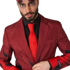Opposuits Mens Suitmeister Devil Red Suit 9 Opposuits Mens Suitmeister Devil Red Suit -wizard of oz costume shop mens suitmeister devil red suit alt 2