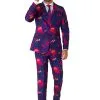 Opposuits Suitmeister Retro Neon Navy Suit For Men