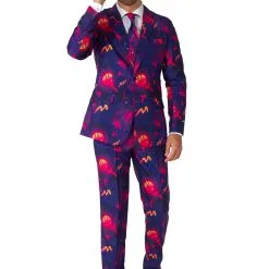 Opposuits Suitmeister Retro Neon Navy Suit For Men