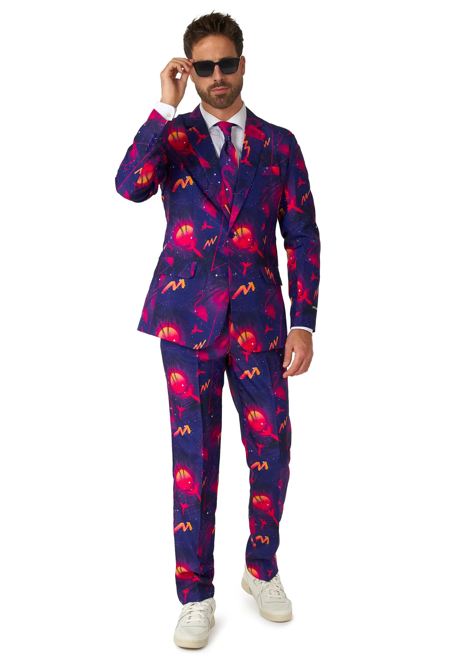 Opposuits Suitmeister Retro Neon Navy Suit For Men 1 Opposuits Suitmeister Retro Neon Navy Suit For Men