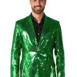 Opposuits Mens Suitmeister Sequins Green Blazer