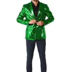 Opposuits Mens Suitmeister Sequins Green Blazer 6 Opposuits Mens Suitmeister Sequins Green Blazer -wizard of oz costume shop mens suitmeister sequins green blazer alt 2
