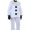 Fun Costumes Men's Vintage Pierrot Clown Costume