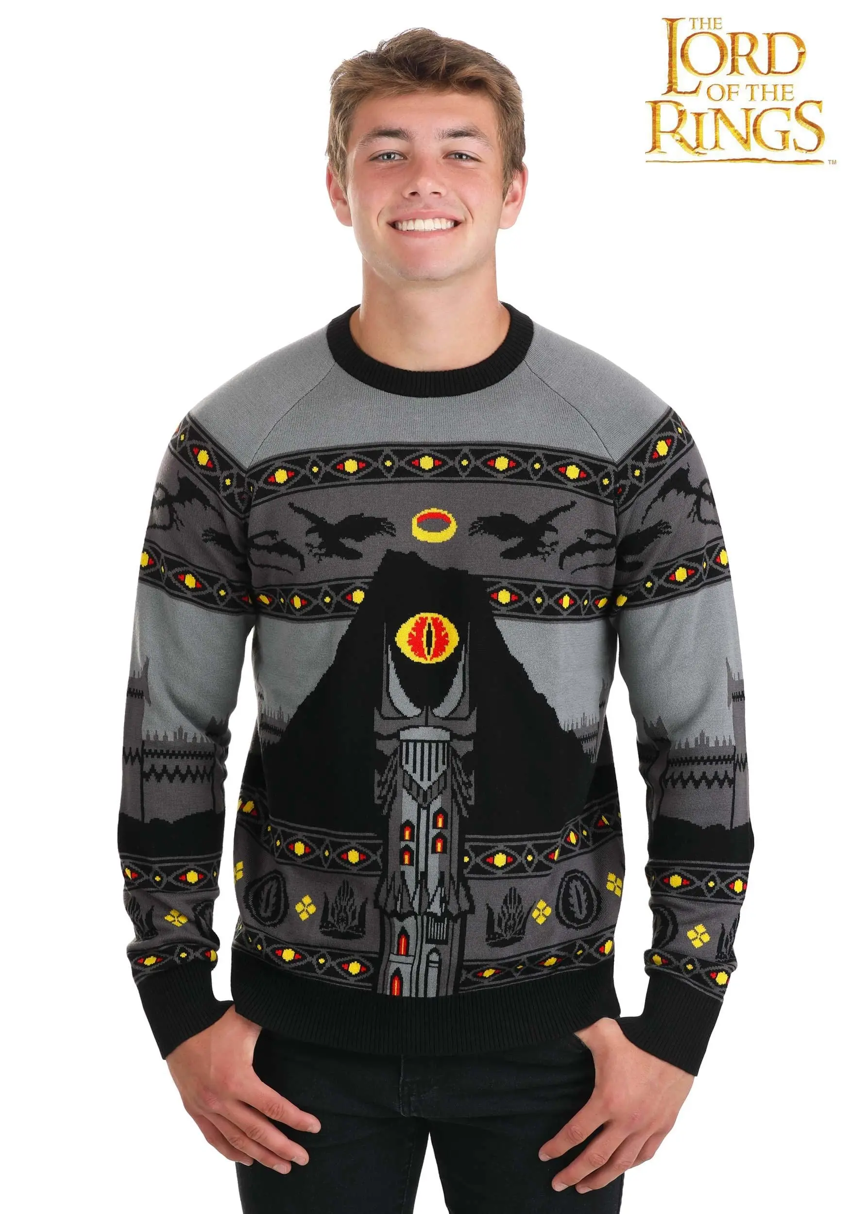BigWan Apparel Co. Mordor Lord Of The Rings Adult Ugly Sweater 10 BigWan Apparel Co. Mordor Lord Of The Rings Adult Ugly Sweater - Image 10