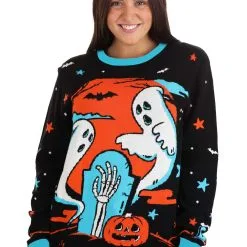 BigWan Apparel Co. Neon Halloween Sweater For Adults -wizard of oz costume shop neon halloween sweater alt 6