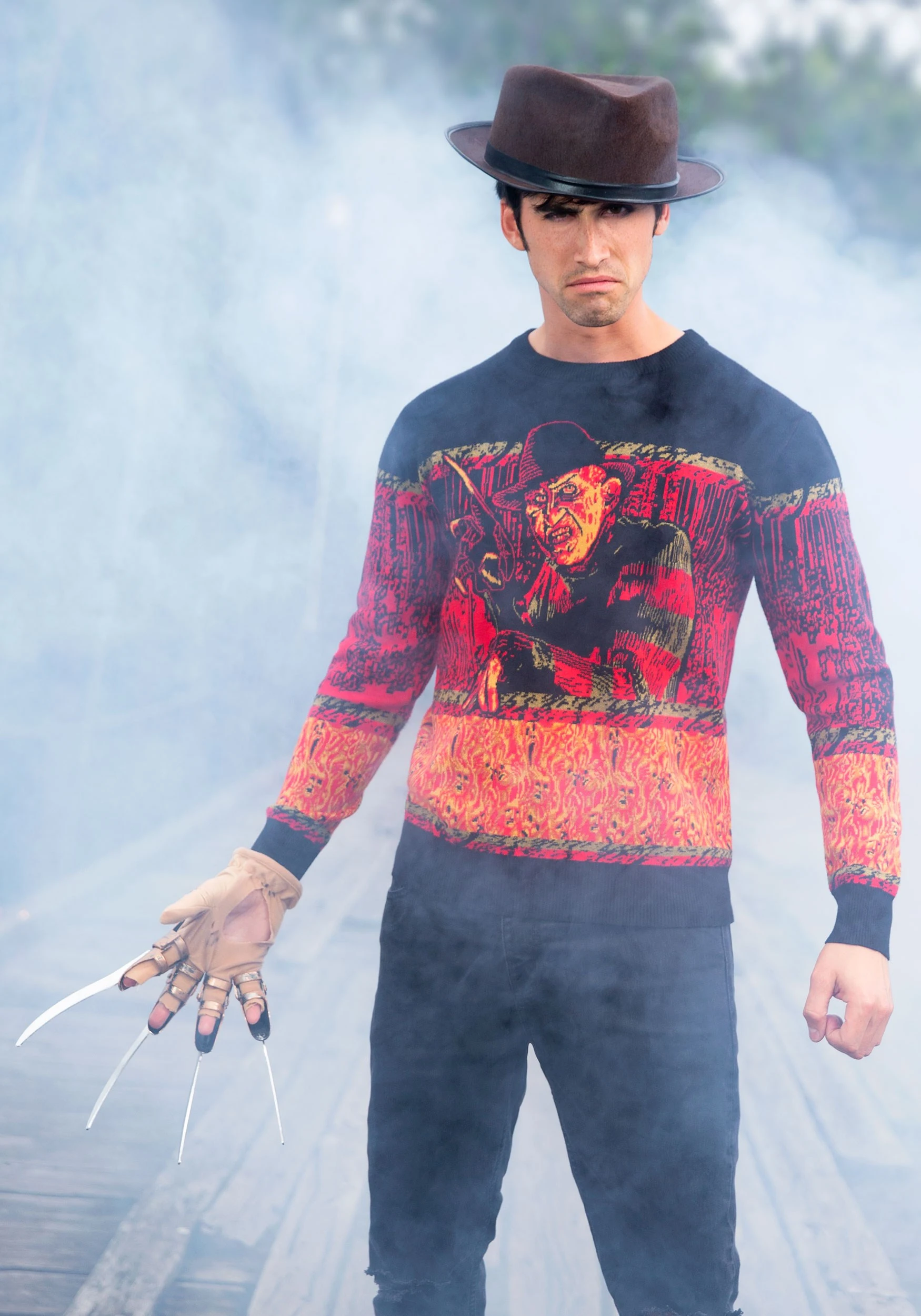 Shenzen Amilla Adult Nightmare On Elm Street Freddy Halloween Sweater 4 Shenzen Amilla Adult Nightmare On Elm Street Freddy Halloween Sweater - Image 4