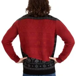 Rubber Road Ltd Adult Star Trek "Trek The Halls" Christmas Sweater 14 Rubber Road Ltd Adult Star Trek "Trek The Halls" Christmas Sweater -wizard of oz costume shop official star trek trek the halls christmas jump alt 4