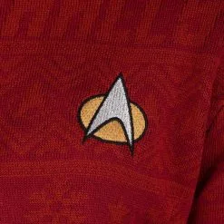 Rubber Road Ltd Adult Star Trek "Trek The Halls" Christmas Sweater 16 Rubber Road Ltd Adult Star Trek "Trek The Halls" Christmas Sweater -wizard of oz costume shop official star trek trek the halls christmas jump alt 6
