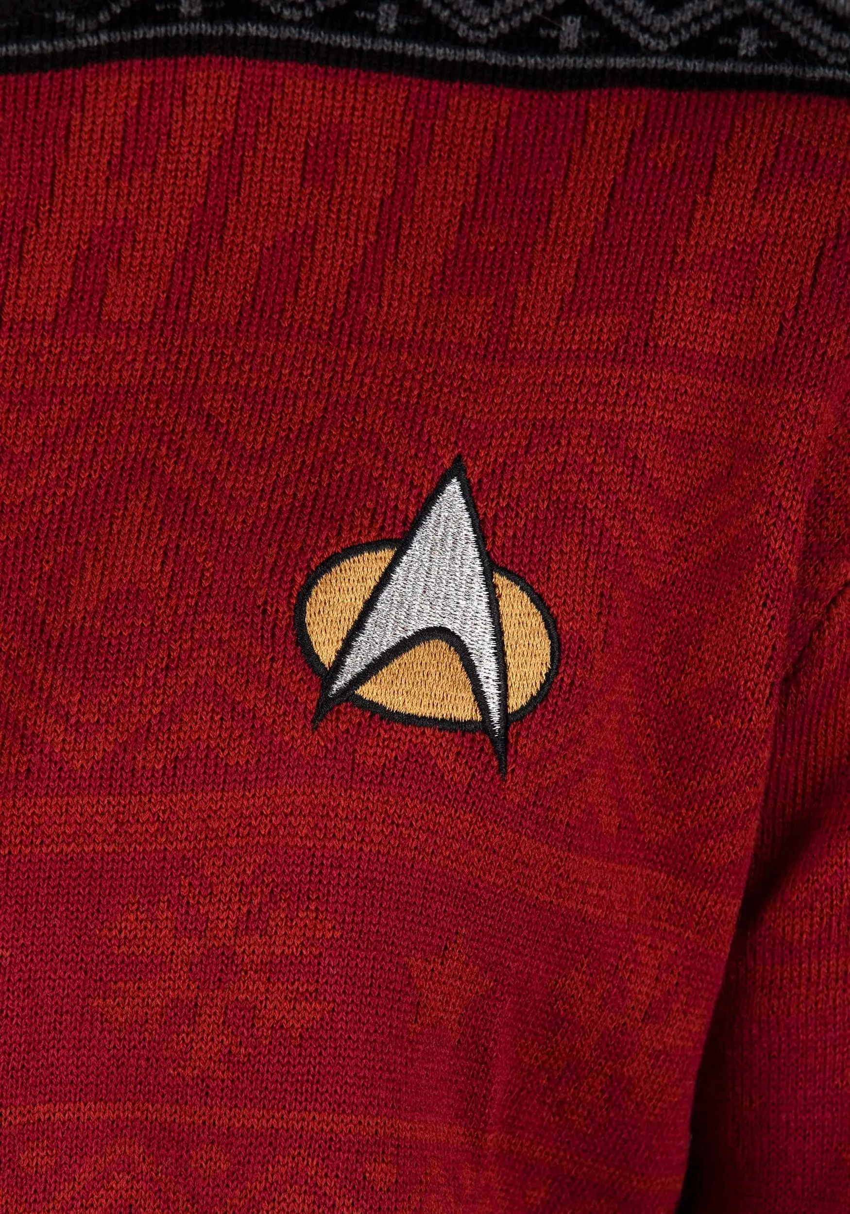 Rubber Road Ltd Adult Star Trek "Trek The Halls" Christmas Sweater 7 Rubber Road Ltd Adult Star Trek "Trek The Halls" Christmas Sweater - Image 7