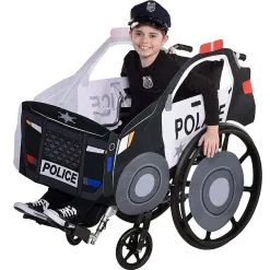 AMSCAN Police Car On Patrol Adaptive Wheelchair Cover Costume 5 AMSCAN Police Car On Patrol Adaptive Wheelchair Cover Costume -wizard of oz costume shop on patrol adaptive wheelchair cover costume alt 2