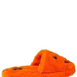 Strange Cvlt Furry Jack O' Lantern Orange Slipper 5 Strange Cvlt Furry Jack O' Lantern Orange Slipper -wizard of oz costume shop orange furry jack o lantern slipper alt 2