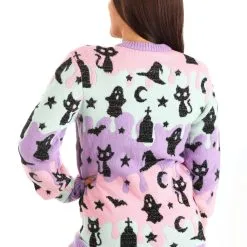 BigWan Apparel Co. Pastel Halloween Sweater For Adults -wizard of oz costume shop pastel halloween sweater alt 3