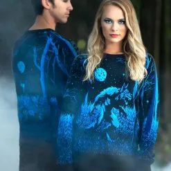 BigWan Apparel Co. Prowling Werewolf Adult Halloween Sweater