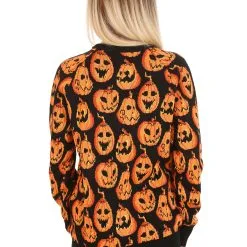 BigWan Apparel Co. Adult Pumpkin Frenzy Halloween Sweater -wizard of oz costume shop pumpkin frenzy unisex halloween sweater alt4