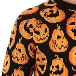 BigWan Apparel Co. Adult Pumpkin Frenzy Halloween Sweater -wizard of oz costume shop pumpkin frenzy unisex halloween sweater alt5