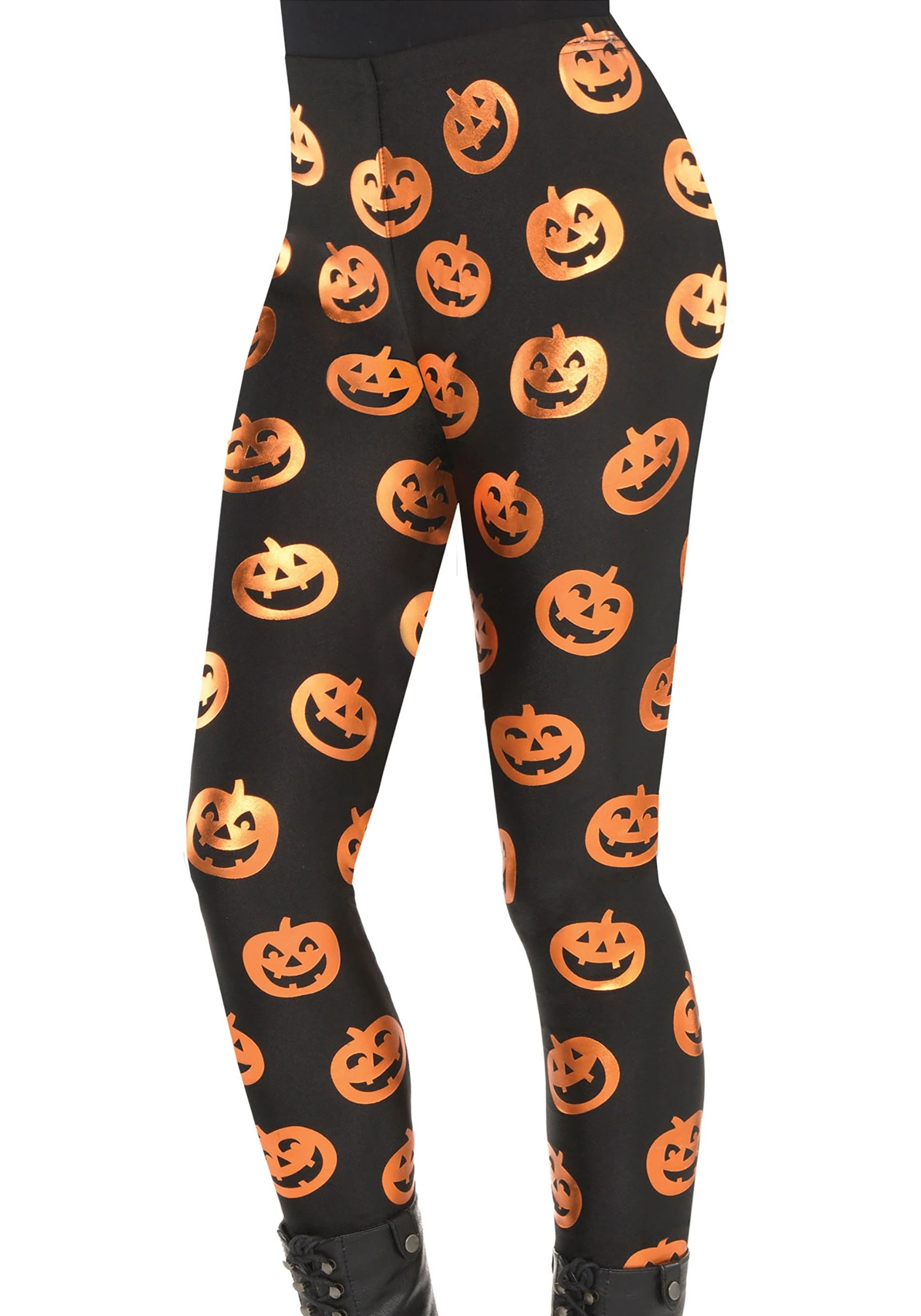 AMSCAN Pumpkin Leggings For Women 1 AMSCAN Pumpkin Leggings For Women