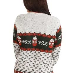 BigWan Apparel Co. Pumpkin Spice Latte Adult Halloween Sweater -wizard of oz costume shop pumpkin spice latte halloween sweater for adults alt 2