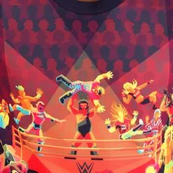 BigWan Apparel Co. WWE Radical Rumble Adult Ugly Sweatshirt -wizard of oz costume shop radical rumble wwe sweater alt 2